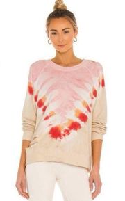 Grapefruit Wash Sommers Distressed Pink Tie Dye Sweatshirt