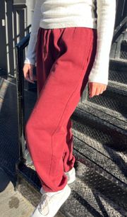 Brandy Melville Burgundy Sweatpants