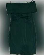 Vince camuto Off-the-Shoulder Sheath green knee length Dress size 16