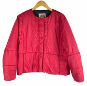 I'M ISOLA Marras Puffer Jacket Front Zip Red Size 40/ US 4