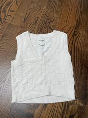 Abercrombie White Sweater Vest