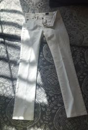 White Straight Leg Jeans