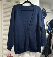 Express Vintage Navy Blue cardigan