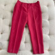 Talbots Ankle Pants Sunwashed Red Side Zip 10