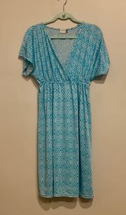 Women’s Blue And White Dress