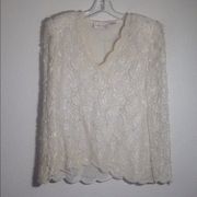 Ladies' Laurence Kazar Beaded Evening Top medium