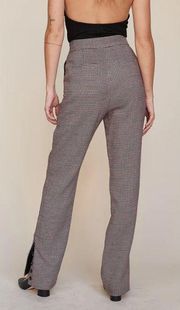 LPA slim trouser khaki and maroon NWT XXS