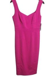 Laundry by Shelli Segal Rose Violet Midi Cocktail Party Dress Size 6