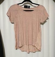 Cynthia Rowley blush hi/low blouse