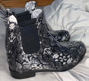 Snakeskin Rain Boots