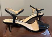 Karl Lagerfeld Patent Leather Paris Demas Kitten Heels Size 8