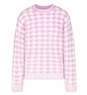 SKIMS Limited Edition Petal Houndstooth Knit Pullover