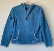 Like New Marmot x Beth Rodden Baby Blue Fleece Zip Up Jacket size Medium