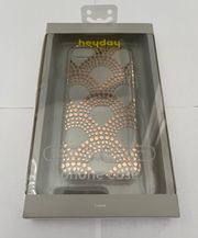 iPhone 8,7,6 & SE Case - Gold/clear