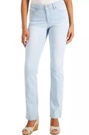 Charter Club Petite Lexington Denim Boca Wash Straight Leg Jeans 4P NWT