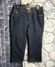 Dark Blue Stretch Blue Jeans Wm 8