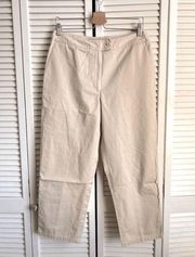 Liz Sport Liz Claiborne Lightweight Pants Cropped Capris size 12 khaki