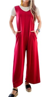 LuLaRoe Natalie Jumpsuit NWT Red Size L - $38 New With Tags - From