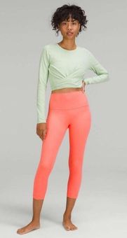 Lululemon Align High-Rise 23 inch Crop Legging in Raspberry Cream