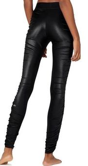 Alo Yoga High Waist Cinched Legging Black Shine - $52 - From Cara