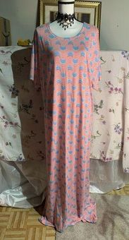 LuLaRoe Maria Red White Blue Maxi Dress Size 3X - $28 New With