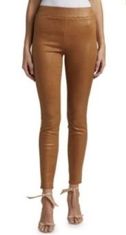 L'Agence Rochelle High Rise Pull On Coated Skinny Jeans Hazelnut XS Size 2  - $59 - From Gianna