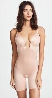 Spanx Suit Your Fancy Plunge Low-Back Bodysuit in Champagne Beige X-Large  Size XL - $105 - From Dina