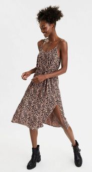 American eagle shop leopard dress