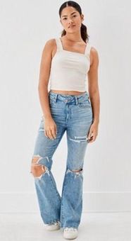 American Eagle flare jeans Size 8 - $30 - From Rose