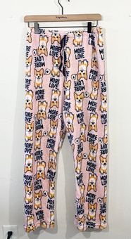 Fleece Corgi Pajama Pants Pink Size M - $17 (51% Off Retail) - From Kayla