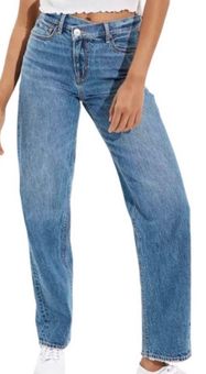 AE Strigid Highest Waist Crossover Baggy Straight Jean