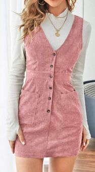  Dresses for Women - Single Breasted Patch Pocket Cord