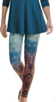 Soft Surroundings Have to Have Printed Leggings Size Petite Medium Blue  Orange - $35 - From Jane