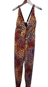 Savage X Fenty Hotline Jumpsuit in Multi Color Cheetah Print