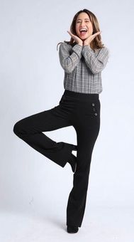 BetaBrand High Rise Six-Button Bootcut Dress Pant Yoga Pants