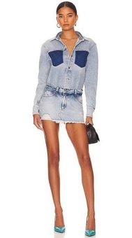 SER.O.YA Linda Dress in Coastline XSmall New As-is Womens Denim