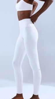 High-Waist Airbrush Legging - White