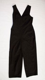 Club Monaco Day To Night Solid Black Sleeveless V Neck One