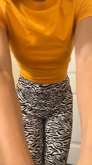 Target Zebra Print Flare Leggings With Hip Cutouts Multiple Size