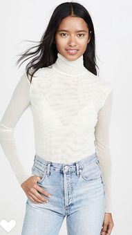 Free People Double Layer Mesh Top