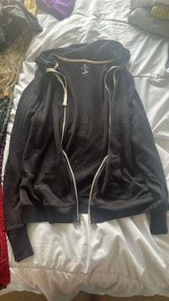 The Lounge Life Black Zip Up Hoodie Size XL 14 30 Off Retail