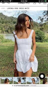 Princess Polly Lorinda Mini Dress - White Size 6 - $54 New With