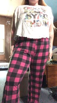 Pink Plaid Pajama Pants