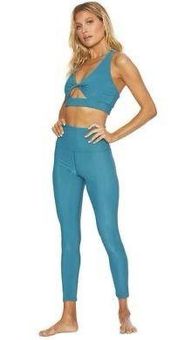 Beach Riot Sport Ribbed Ayla Leggings Blue - $38 (56% Off Retail