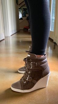 Michael Kors Wedge Sneaker Gray Size 7 - $38 (74% Off Retail) - From Deedee