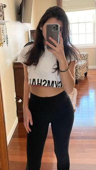 Gymshark Fraction Crop Top White Curated On LTK, 59% OFF