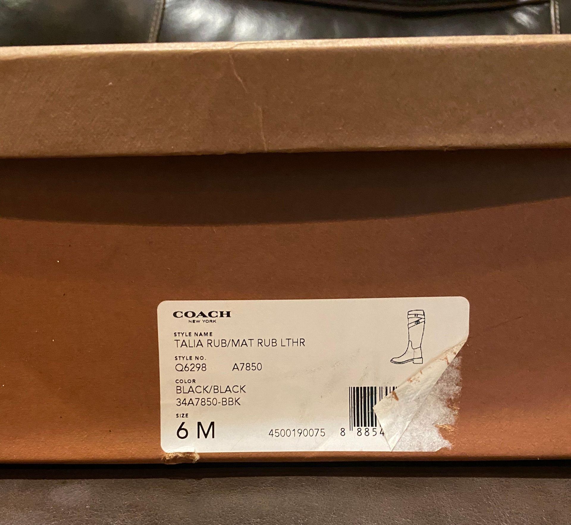 Coach Talia Rain Boots Size 6 Black 65 67 Off Retail From Amanda