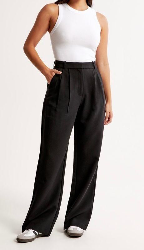 Abercrombie & Fitch Sloane tailored trousers in dark grey