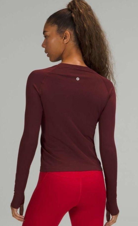 Swiftly Tech Short Sleeve 2.0 *Race Length, Red Merlot/Red Merlot