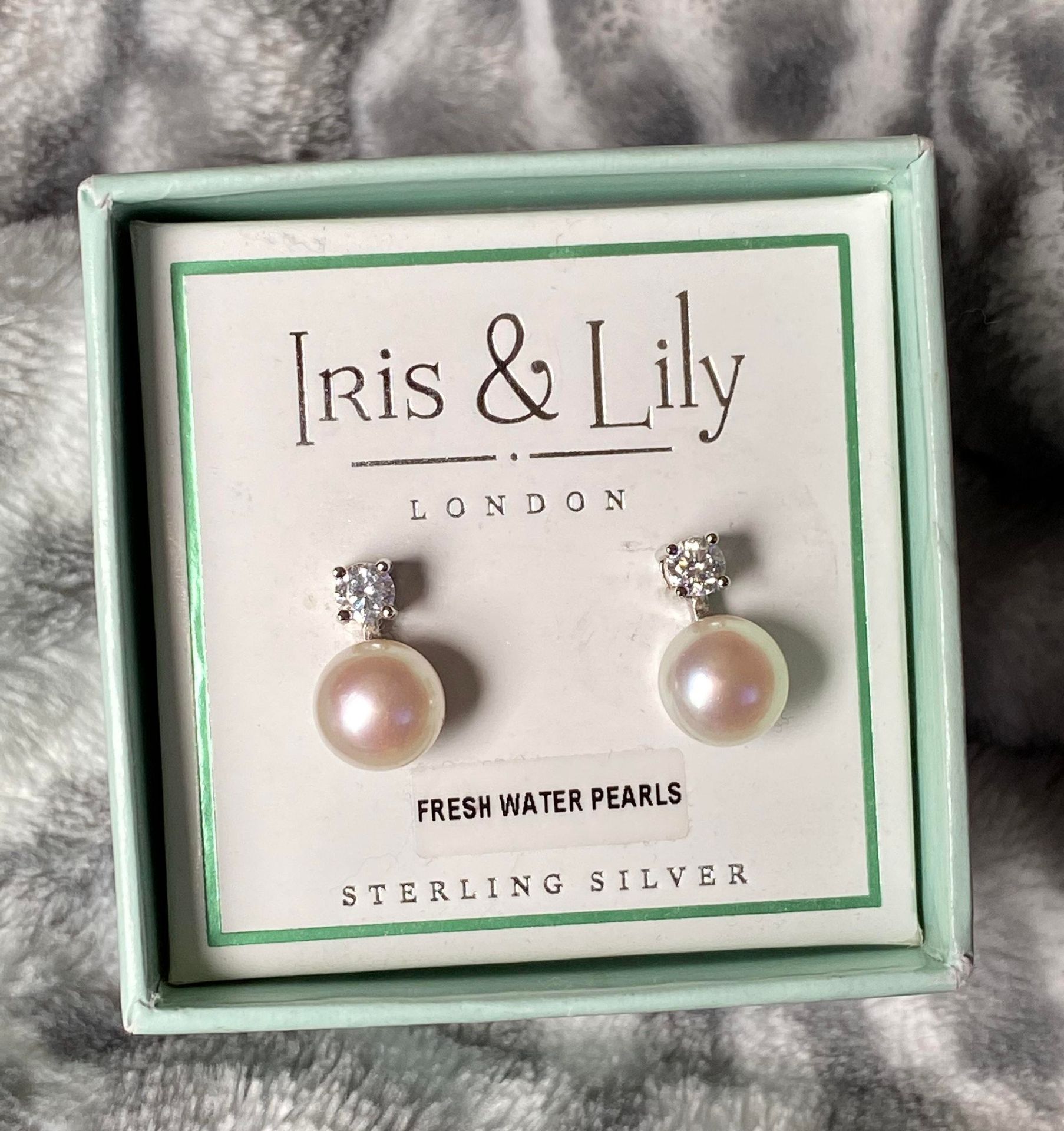 Iris and lily earrings best sale
